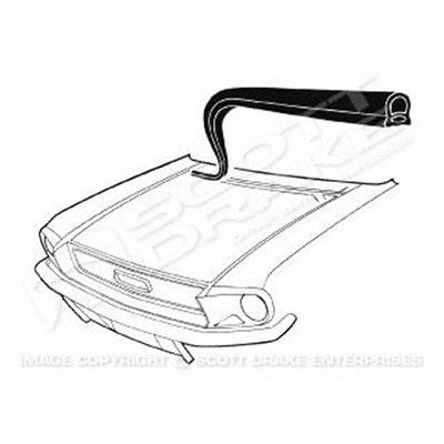 1967-1968 Ford Mustang Cowl Seal - Hood to Cowl (LKQ)