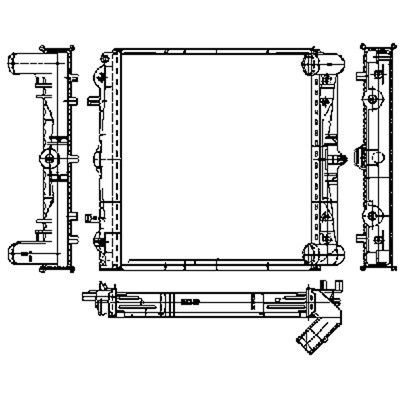 1997-2006 Porsche Boxster Radiator -  or Left (LKQ)