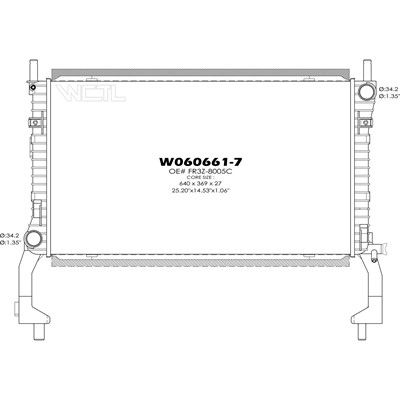 2015-2023 Ford Mustang Radiator (LKQ)