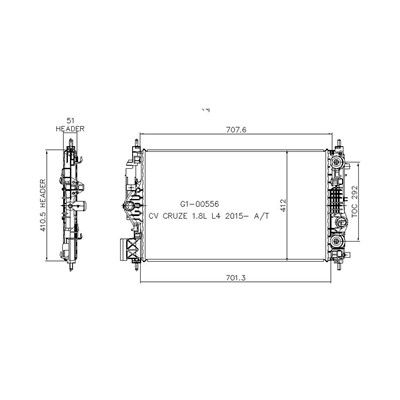 2016-2019 Buick Cascada Radiator (LKQ)