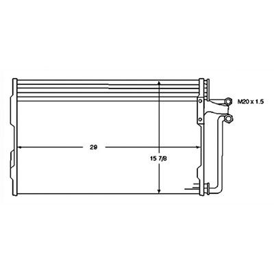 1994-1996 Chevrolet Caprice A/C Condenser (LKQ)
