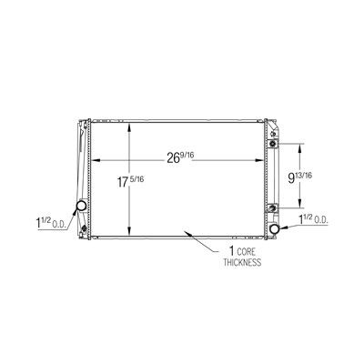 2009-2012 Toyota RAV4 Radiator (LKQ)
