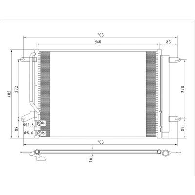 2015-2018 Volkswagen Jetta A/C Condenser (LKQ)