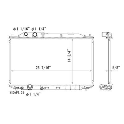 2006-2011 Honda Civic Radiator (LKQ)
