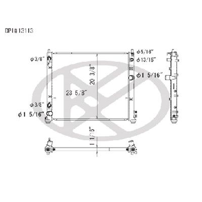 2005-2006 Cadillac STS Radiator (LKQ)