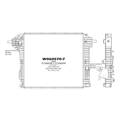 2008-2010 Ford F-550 Super Duty Radiator (LKQ)