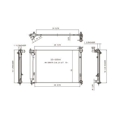2015-2019 Hyundai Sonata Radiator (LKQ)