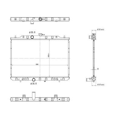 2014-2015 Nissan Rogue Select Radiator (LKQ)