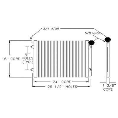2005-2007 Dodge Caravan A/C Condenser (LKQ)