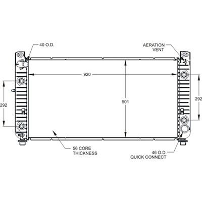 2003-2006 GMC Sierra 3500 Radiator (LKQ)