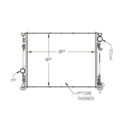 2005-2023 Chrysler 300 Radiator (LKQ)