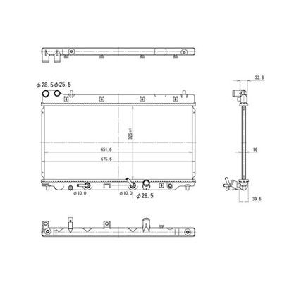 2007-2008 Honda Fit Radiator (LKQ)