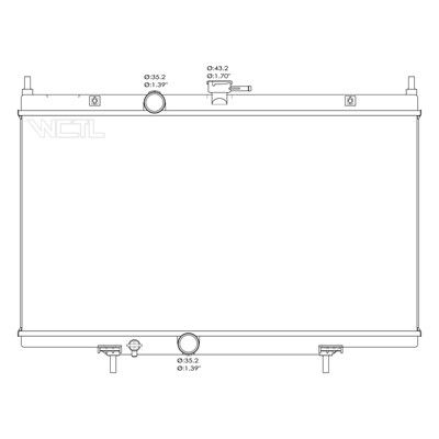 2007-2012 Nissan Sentra Radiator (LKQ)