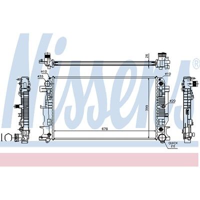 2010-2019 BMW X6 Radiator (LKQ)