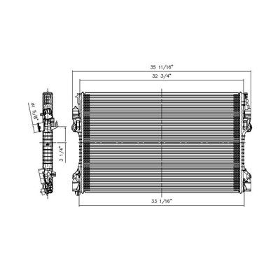 2010-2016 Porsche Panamera Radiator (LKQ)