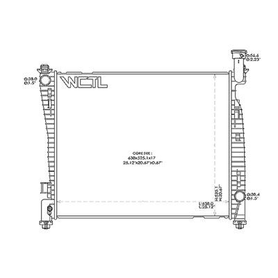 2011-2015 Dodge Durango Radiator (LKQ)