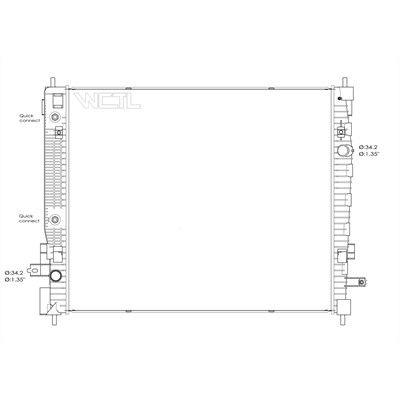 2024 Chevrolet Traverse Limited Radiator (LKQ)