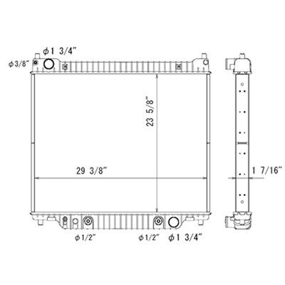2005-2014 Ford E-150 Radiator (LKQ)