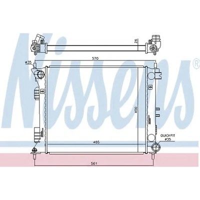 2013-2017 Hyundai Veloster Radiator (LKQ)