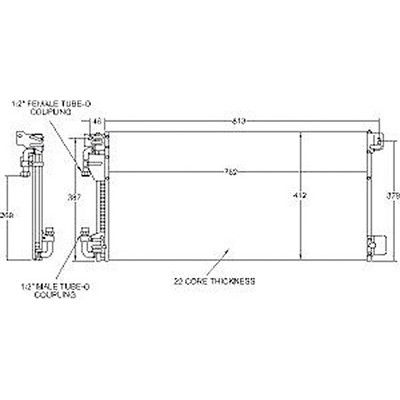 1998-2002 Lincoln Continental A/C Condenser (LKQ)