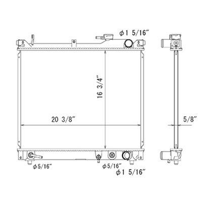 1999-2002 Chevrolet Tracker Radiator (LKQ)