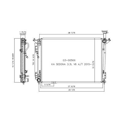 2015-2021 Kia Sedona Radiator (LKQ)