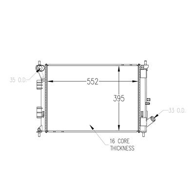 2012-2013 Kia Soul Radiator (LKQ)