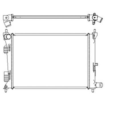 2012-2017 Hyundai Veloster Radiator (LKQ)
