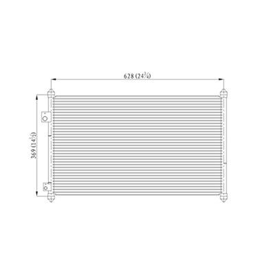 2001-2005 Honda Civic A/C Condenser (LKQ)