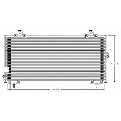 1995-1997 Toyota Tercel A/C Condenser (LKQ)