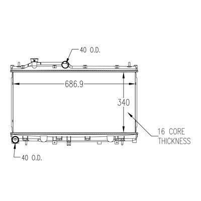 2014-2018 Subaru Forester Radiator (LKQ)