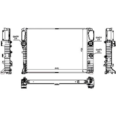 2007-2011 Mercedes-Benz CLS63 AMG Radiator (LKQ)