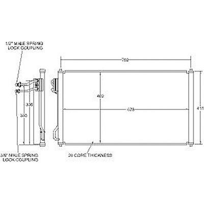 1999-2004 Ford Mustang A/C Condenser (LKQ)