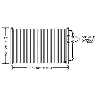 1989-1991 Buick LeSabre A/C Condenser (LKQ)