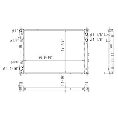 2008-2014 Subaru Tribeca Radiator (LKQ)