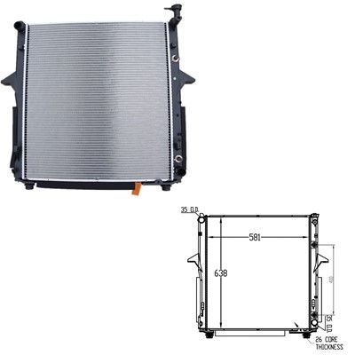 2007-2009 Kia Sorento Radiator (LKQ)