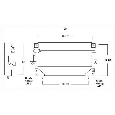 1993-1997 Toyota Land Cruiser A/C Condenser (LKQ)