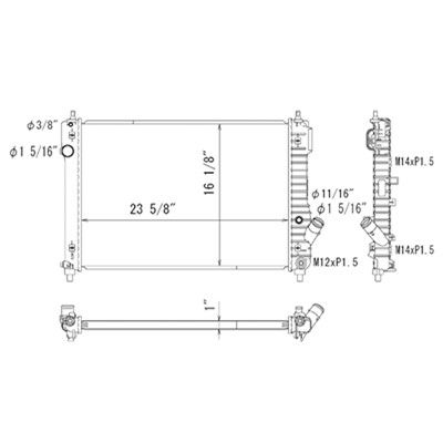 2009-2011 Chevrolet Aveo Radiator (LKQ)