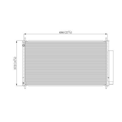 2012-2015 Honda Civic A/C Condenser (LKQ)