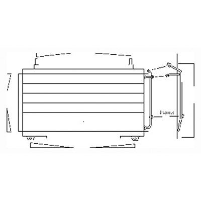 1994-1998 Mercedes-Benz C280 A/C Condenser (LKQ)