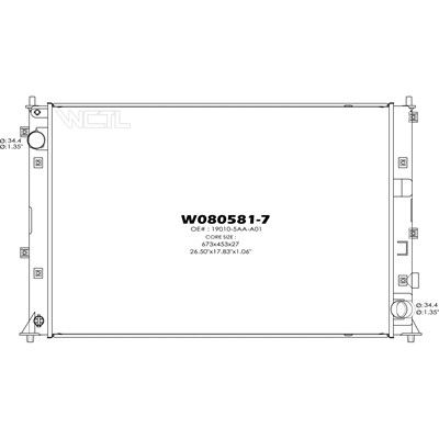 2016-2021 Honda Civic Radiator (LKQ)