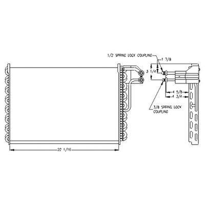 1983-1988 Mercury Cougar A/C Condenser (LKQ)