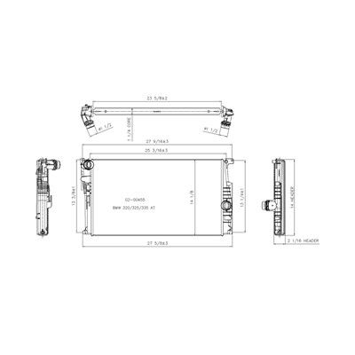2013-2015 BMW 335i xDrive Radiator (LKQ)