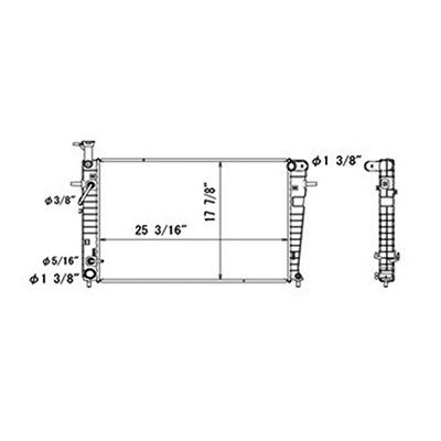 2005-2009 Hyundai Tucson Radiator -  or Center (LKQ)