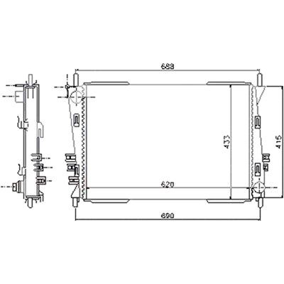 2002-2007 Jaguar X-Type Radiator (LKQ)