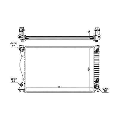 2006-2011 Audi A6 Radiator (LKQ)