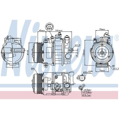 2009, 2008, 2007 Freightliner Sprinter 2500 2500 Radiator