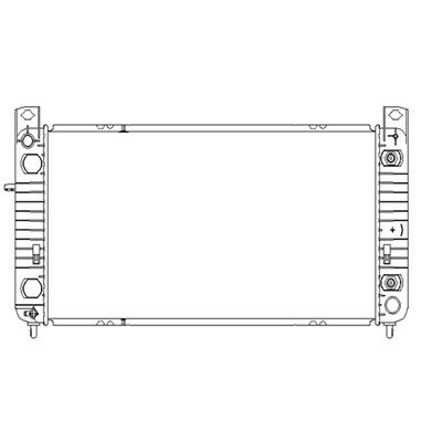 2009, 2008 Hummer H2 Radiator