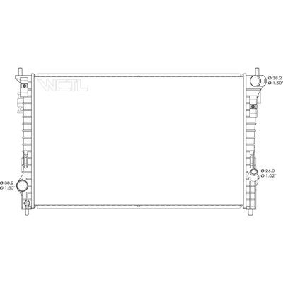 2012, 2011, 2010 Ford Taurus Radiator