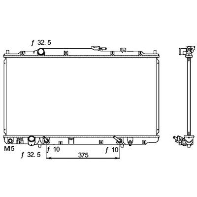 2004, 2003 Honda Pilot Radiator